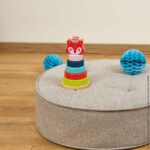 Janod Baby Forest Holz-Stapelspiel Fuchs – Motorische Entwicklung für Kleinkinder ab 1 Jahr – Bild 2