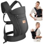 Babytrage vrbabies ab Geburt bis 15 kg – Ergonomische Tragehilfe mit 3D-Netz & verstellbarem Kopfstütze