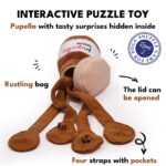 CHEWFFON Hundespielzeug Puzzle mit 4 Leckerli-Taschen – Interaktive Schnüffelspielzeug für mentale Stimulation – Bild 2