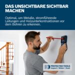 Bosch Professional GMS 120-27 Leitungssuchgerät – Wandscanner für Metall & Stromleitungen – Bild 3