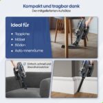 Olvy Turbo A10 Akku Staubsauger Kabellos – 35 KPa Saugkraft mit Wischfunktion – Bild 3
