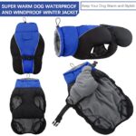 Wasserdichter Hundemantel mit Polarfleece – Winterjacke mit Reflexstreifen für kleine bis grosse Hunde – Bild 4