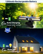 ICEKO KN Solarleuchten mit Bewegungsmelder – 600 Lumen LED für Garten & Balkon – Bild 3