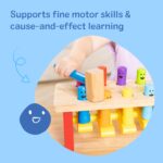 Melissa & Doug Hämmerbank – Holzspielzeug zur Förderung der Feinmotorik ab 2 Jahren – Bild 4