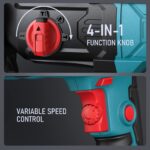 ENEACRO SDS-Plus Bohrhammer 26 mm – 1050W Profi-Schlagbohrer mit 4 Funktionen – Bild 4