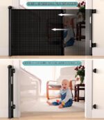Nalezuns Treppenschutzgitter ausziehbar 0–180 cm – Sicherheitsgitter für Baby & Haustiere – Bild 5