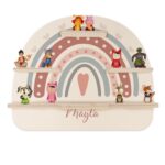 Kidsmood Tonie Regal mit Namen – Personalisiertes Wandregal für Musikbox & Hörfiguren