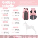 Savlot Wasserdichter Hundemantel mit Fleecefutter – Winterjacke für kleine bis grosse Hunde – Bild 3