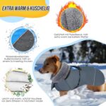 Eyein Hundemantel Winter XXXL – Wasserdichter Wintermantel mit Fleecefutter für grosse Hunde – Bild 4
