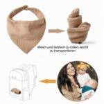 VOMARHUG Muslin Sabberlätzchen 10er Set – Bio-Baumwolle für Neugeborene & Kleinkinder – Bild 8