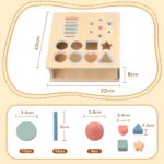 Arbolisse Montessori Holzspielzeug – Farb- & Sortierspiel für Kinder ab 1 Jahr – Bild 3