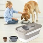Druuzyl Hundefutter Aufbewahrungsbox 5kg – Faltbarer Futterbehälter mit Luftdichtung & Messbecher – Bild 7
