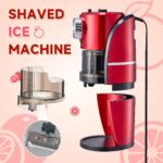 Wanvoapls Rasierte Eismaschine – Schneekegel-Maschine mit Edelstahl-Klingen für Zuhause – Bild 4