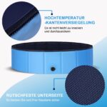 Ezilif Faltbarer Hundepool 80x20cm – Rutschfest & Verschleissfest für Grosse & Kleine Hunde – Bild 6