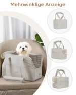 ONECUTE Hundetrage 43x19x31 cm – Soft Sided Transporttasche für kleine Hunde & Katzen – Bild 4