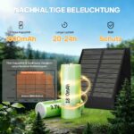 Soiarllt Solar-Wandleuchte mit Radar-Bewegungsmelder IP65 – 1800mAh Akku, 20-24h Laufzeit – Bild 4