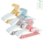 HGYZE Kinderkleiderbügel 20er Set, 28–36 cm ausziehbar – Rutschfest & stapelbar