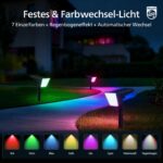 Philips 2er Set Solarstrahler mit 18 LEDs RGBW – Smarte Gartenbeleuchtung mit 9 Modi – Bild 3