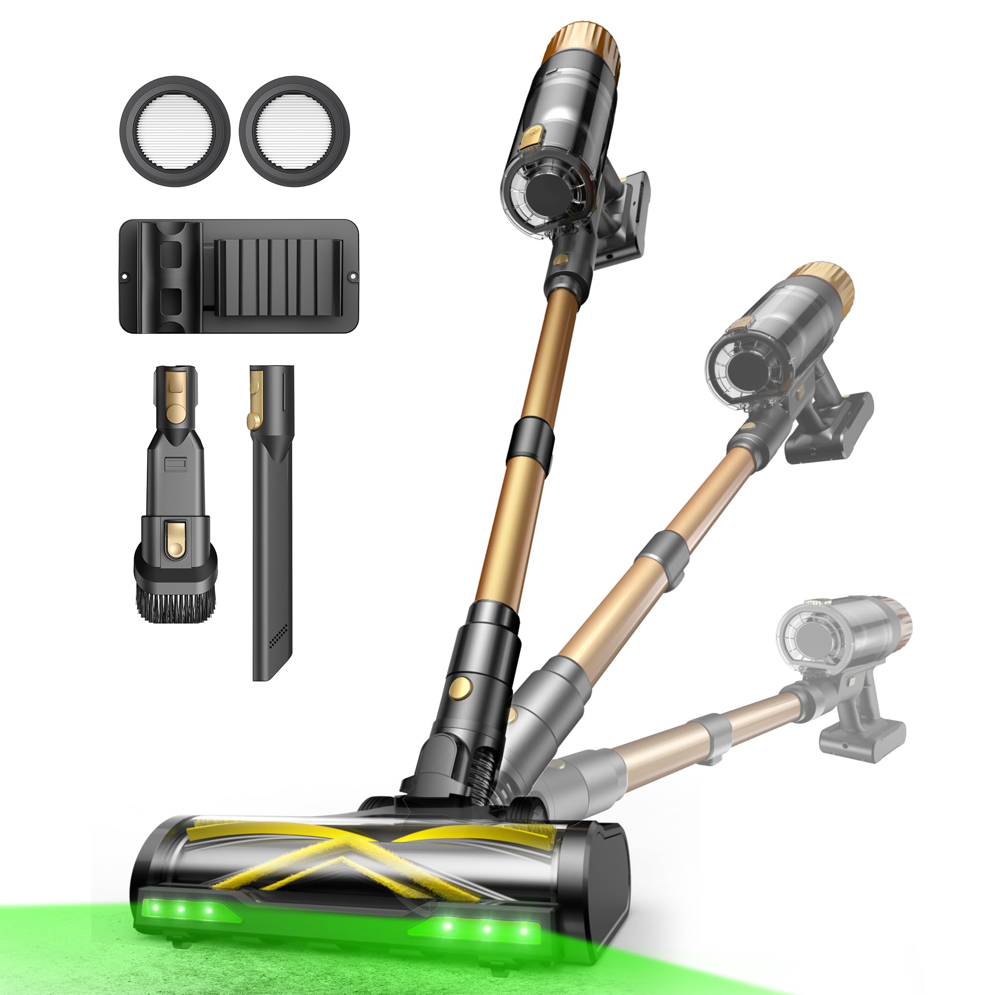 Ultenic U15 Akku Staubsauger 55 kPa – Kabellos mit GreenEye & Anti-Haar-Technologie