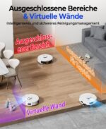 Redkey D8 Saugroboter mit Wischfunktion – 25.000 Pa Saugkraft & 4L Absaugstation – Bild 9