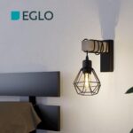 EGLO Townshend 5 Wandlampe – Industrial Vintage Wandleuchte aus Holz & Stahl – Bild 2