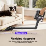 Lubluelu Akku-Staubsauger 45 kPa – Kabellos mit Faltrohr & LED für Tierhaare – Bild 2