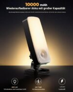 Draome 2er Set Akku Aussenlampe mit Bewegungsmelder – 10000mAh, IP65, 3 Modi & Fernbedienung – Bild 2