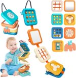 weirtoya Motorikwürfel 8-in-1 – Montessori Spielzeug ab 1 Jahr für unterwegs