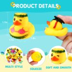 Mikulala 24er Set Gummienten – BPA-frei mit Quietscher & Abtropflöchern für Badespass – Bild 3