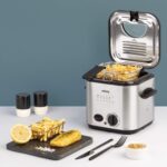 Wëasy TB600 2-in-1 Fritteuse & Fondue – 1,2 L Edelstahl mit Temperaturregelung – Bild 2