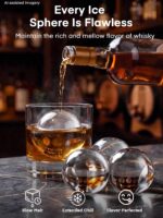FOHERE Eiswürfelmaschine 63 mm – Premium Eiskugeln für Whiskey & Cocktails – Bild 5