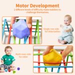 Mailesi Montessori Formsortierer 9-teilig – Motorikspielzeug für Babys ab 1 Jahr – Bild 5