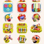 AiTuiTui 7 in 1 Montessori Motorikwürfel – Sensorisches Lernspielzeug für Kinder ab 2 Jahren – Bild 7