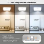 BLNAN LED-Deckenleuchte 18W mit Bewegungsmelder – 3 Farbtemperaturen für Küche & Flur – Bild 3