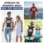 Pawaboo Haustier-Fronttrage M – Belüfteter Mesh-Rucksack mit Sicherheitsseil für Hunde – Bild 7