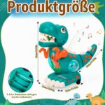 Thedttoy Krabbelnder Dinosaurier mit Musik & LED-Licht – Motorik-Spielzeug für Babys – Bild 2
