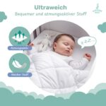 Babydecke 100x135 cm – Warme Kinderbettdecke mit Oeko-Tex Zertifikat für sicheren Schlaf – Bild 5
