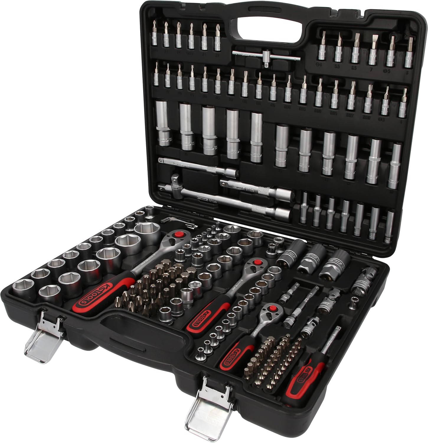 KS Tools 179-teiliger Steckschlüssel-Satz Cr-V – Evolution Serie mit 72-Zahn Umschaltknarren