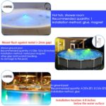 HL 4er Set RGB LED Unterwasserleuchten mit Fernbedienung – IP68 Poolbeleuchtung für Pools, Teiche & Aquarien – Bild 7