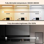Amdelne LED Panel Deckenleuchte 100x25cm – Dimmbar 3000-6500K mit Fernbedienung & Timer – Bild 3
