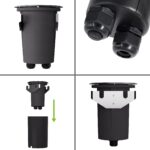 SSC-LUXon JUAVI 4er Set Bodeneinbaustrahler schwenkbar IP67 – Befahrbare Gartenspots für Wege & Terrasse – Bild 8