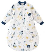 Chilsuessy Babyschlafsack 75-90 cm mit abnehmbaren Ärmeln – Bio-Baumwolle Winterschlafsack