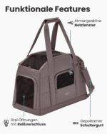 LARKSON Tjark Hundetransportbox bis 12 kg – Airline-konform für sichere Reisen – Bild 3