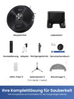 Proscenic Q10+ Saugroboter mit Wischfunktion – 10000Pa Laser-Navigation & App-Steuerung – Bild 11