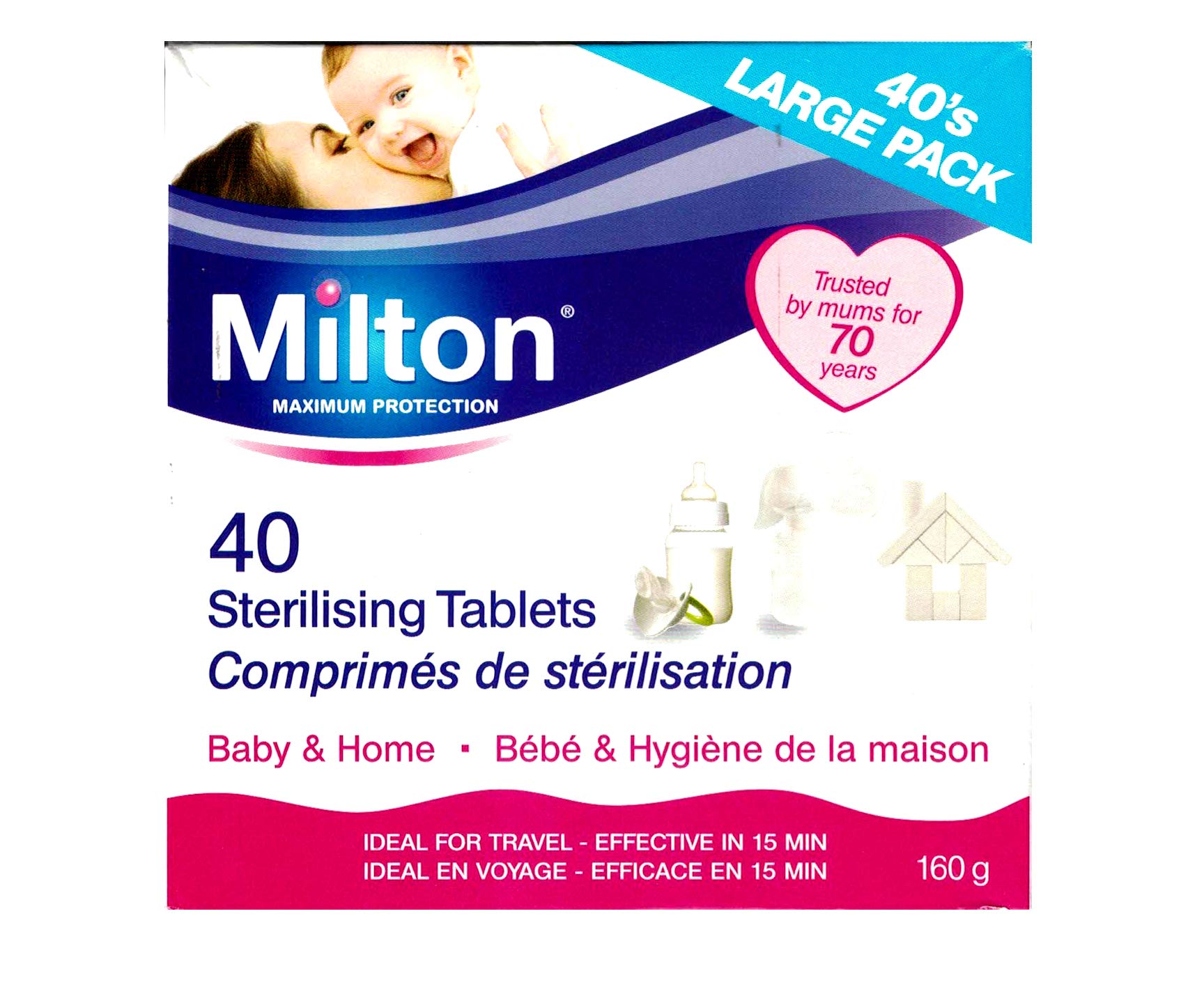Milton Sterilisierungstabletten 40er Pack – Zuverlässige Desinfektion für Babyflaschen