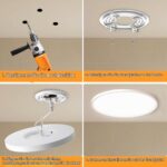 JESLED LED Deckenleuchte 24W Ø30cm – Dimmbar mit Fernbedienung & Timer für Schlafzimmer – Bild 6
