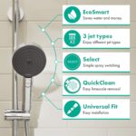 hansgrohe Pulsify Select S Duschkopf – 3 Strahlarten mit PowderRain & Antikalk – Bild 4