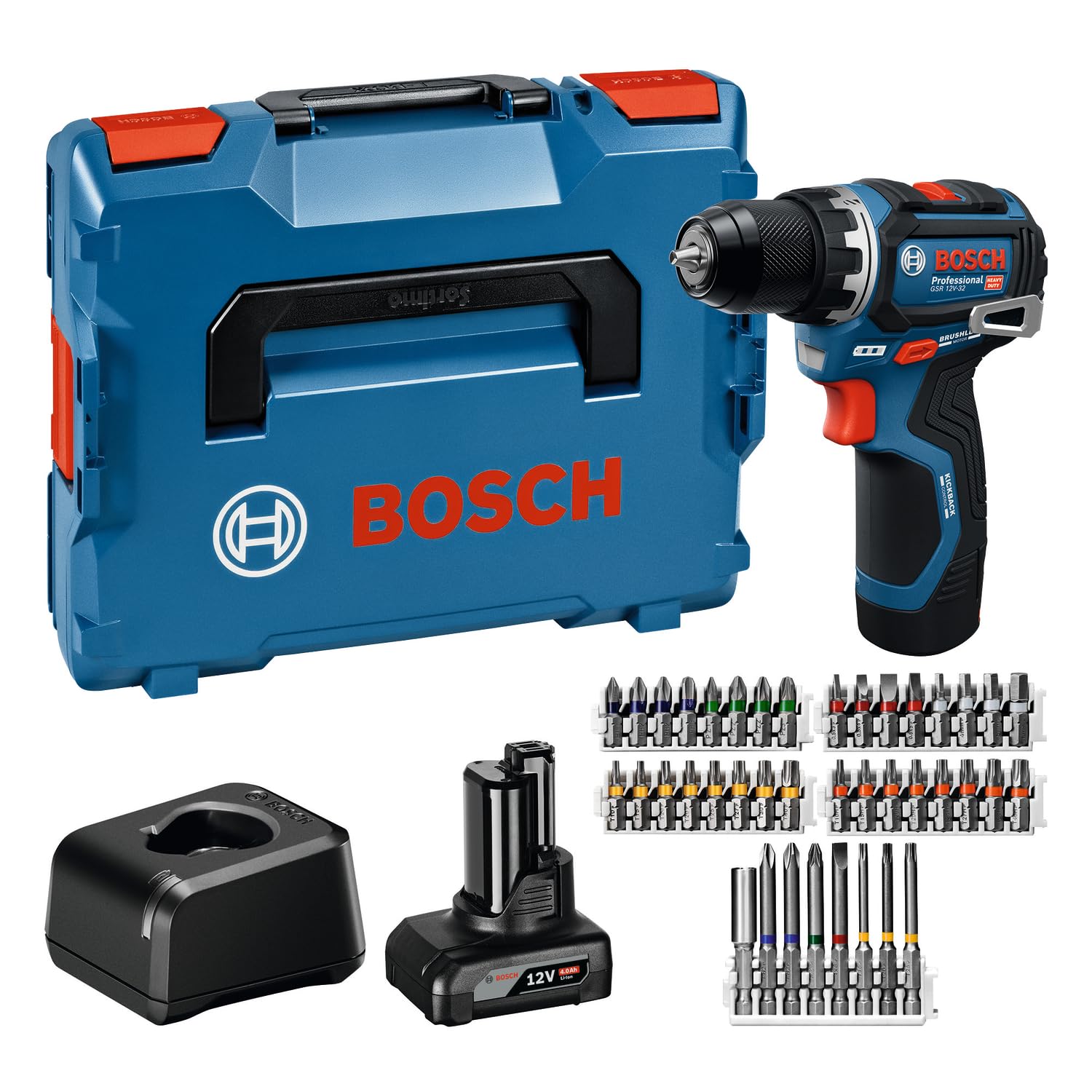 Bosch Professional GSR 12V-32 Akku-Bohrschrauber – Kompakt & sicher mit Advanced KickBack Control