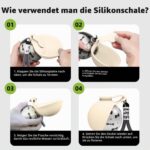 Sinlay Hundetrinkflasche 285ml – Edelstahl mit Silikonnapf für unterwegs – Bild 5