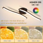 Homefire LED Deckenlampe 12W – Modernes Wellendesign mit Warmweiss 3000K für Wohn- & Schlafbereiche – Bild 4
